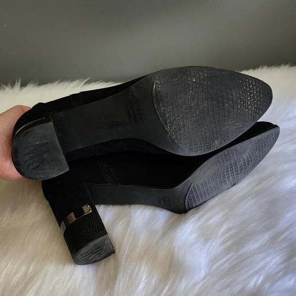 Stuart Weitzman Black Suede Booties - Picture 7 of 9